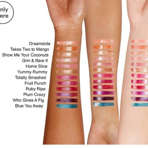 Too Faced Tutti Frutti Juicy Fruits Comfort Lip Gloss NWT in Takes Two To Mango - Picture 2 of 10